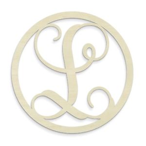 Single Letter Circle Monogram