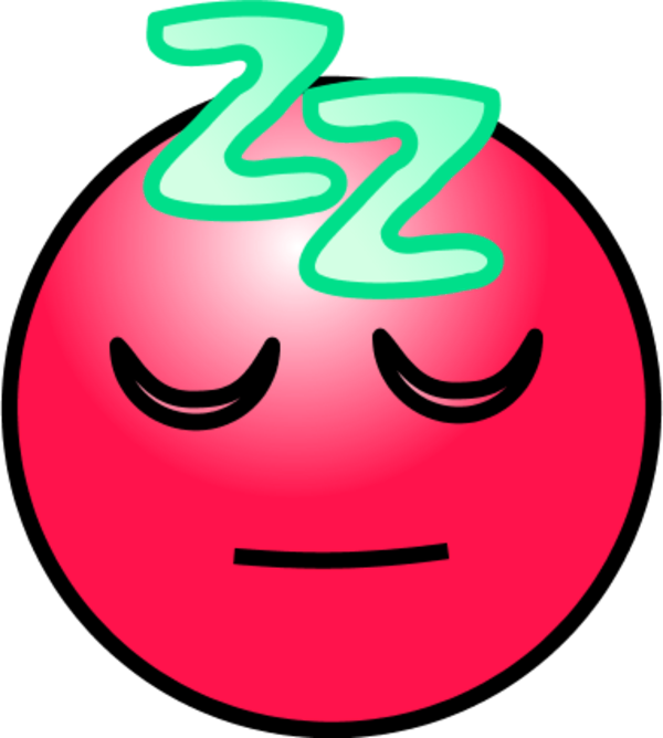 Sleeping Smiley Face Clip Art