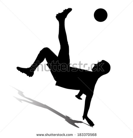 Soccer Player Silhouette Vector