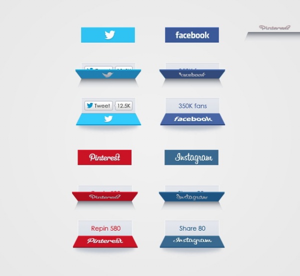 Social Network Icons PSD