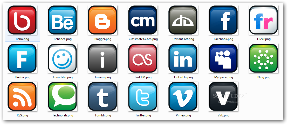 Social Networking Logos Icons