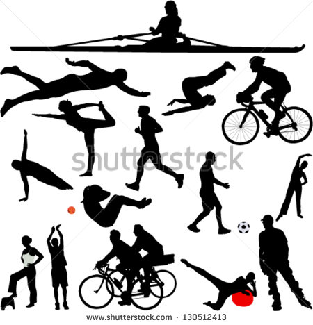 Sports Silhouette Clip Art