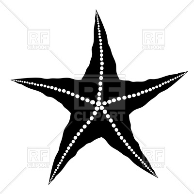 Starfish Silhouette Clip Art