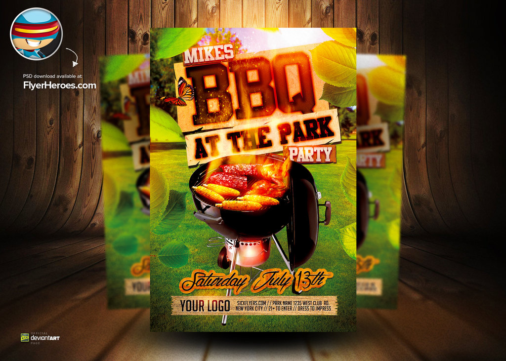 Summer BBQ Flyer Template