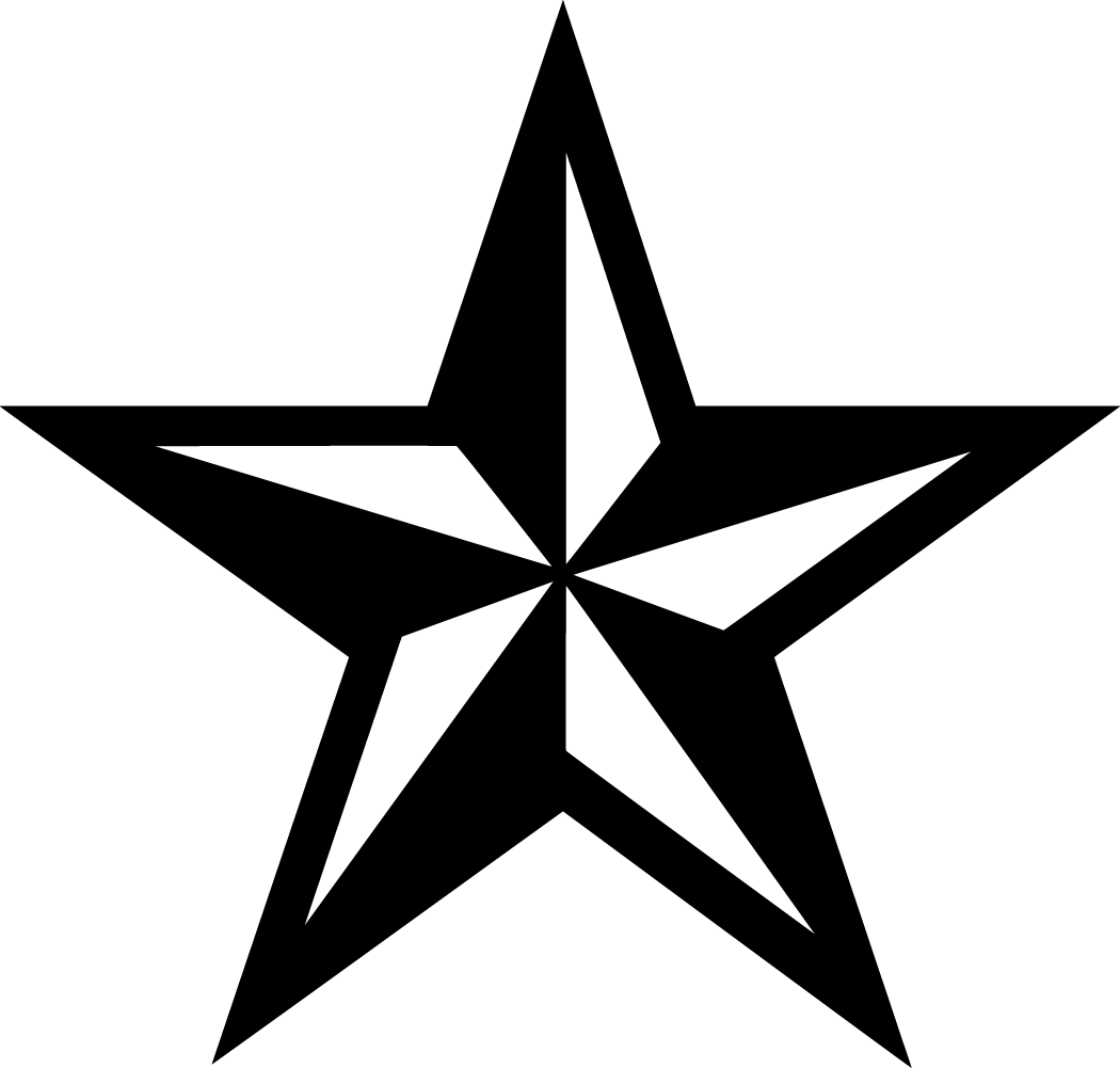 Texas Star Outline Clip Art