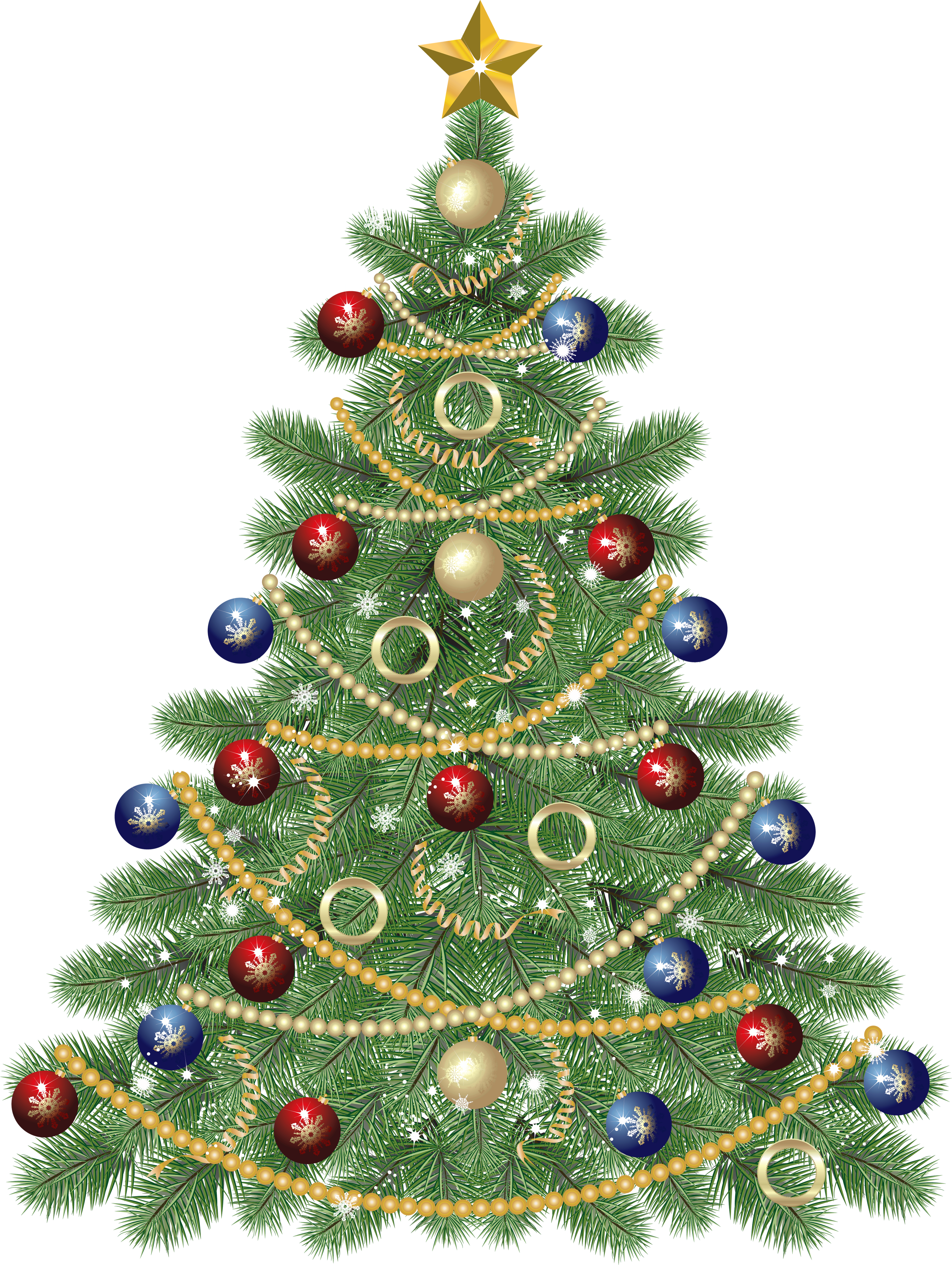 Transparent Christmas Tree Clip Art