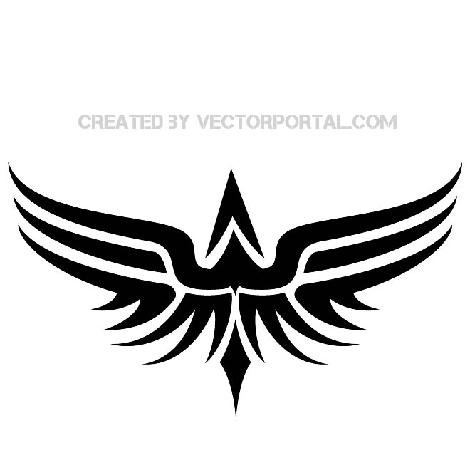 Tribal Bird Vector