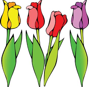 6 Tulip Clip Art Vector Images