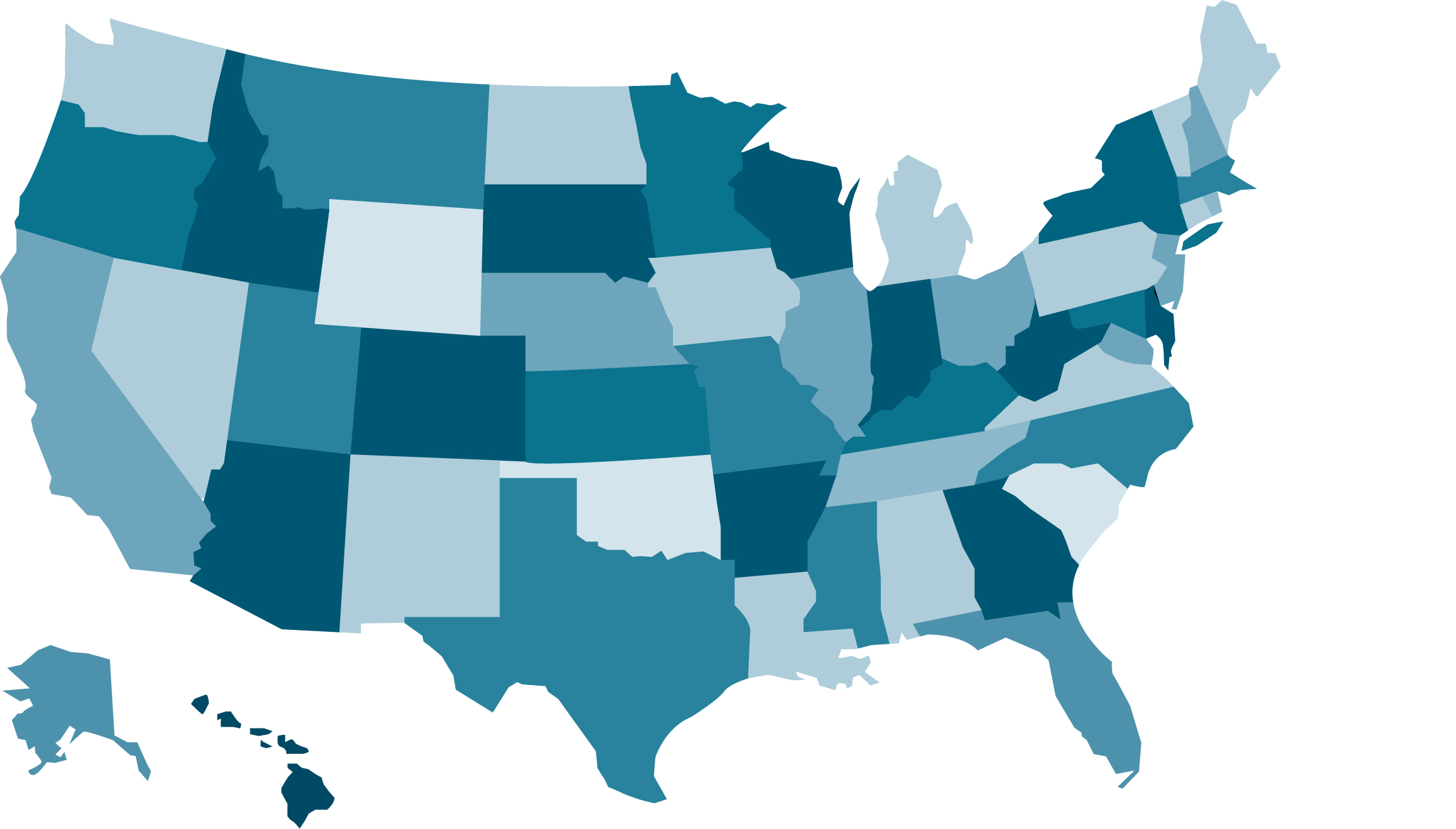 United States Map No Labels