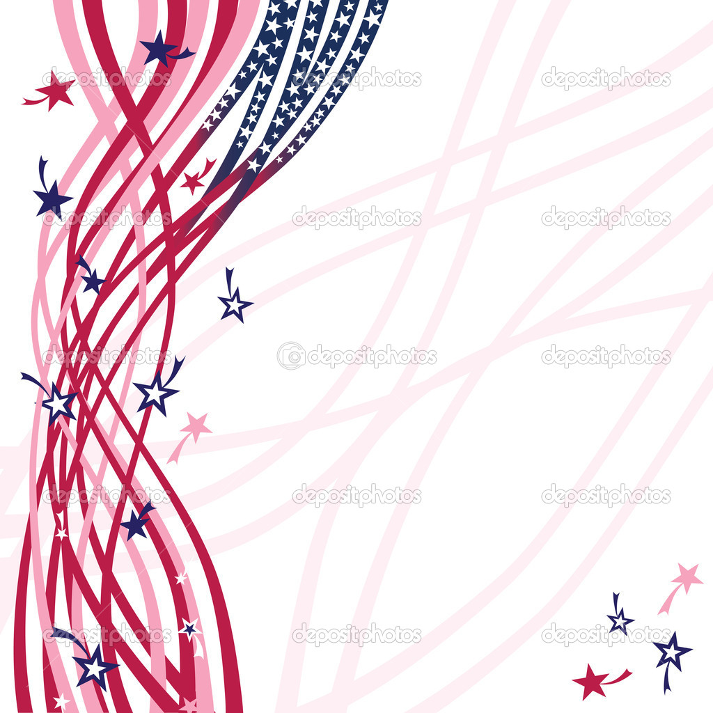 Vector Patriotic Star Clip Art