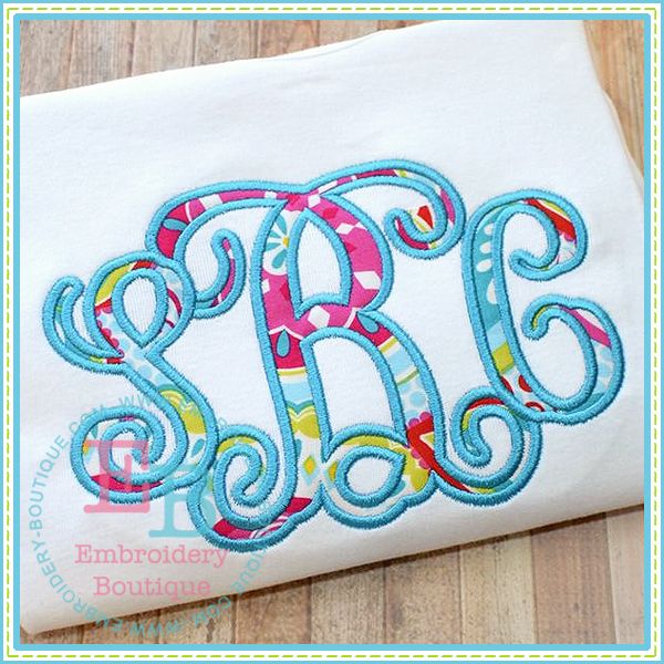 Vine Embroidery Font Applique Designs