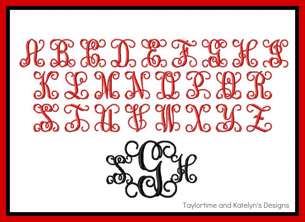 Vine Monogram Font Download Vine Monogram Font Download