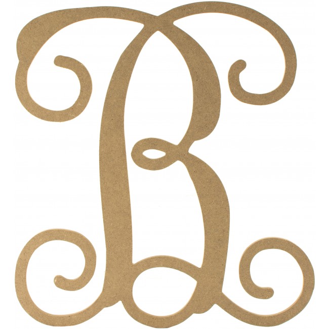 Vine Monogram Letter B