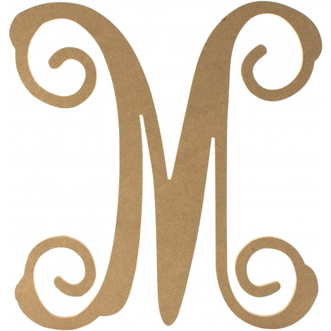 Vine Monogram Wood Letters