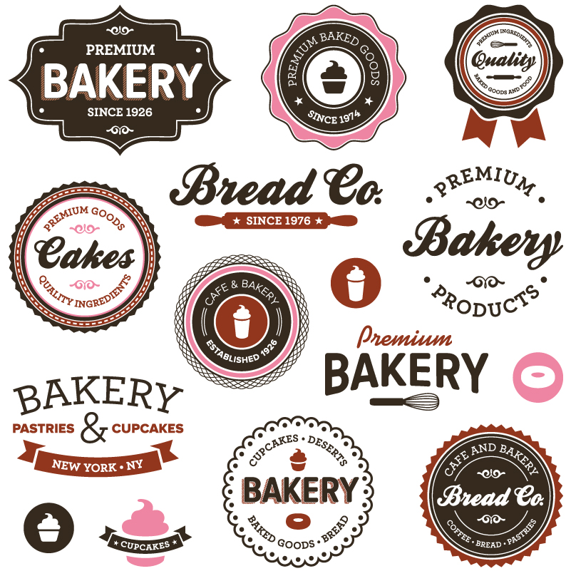 Vintage Bakery Label Clip Art