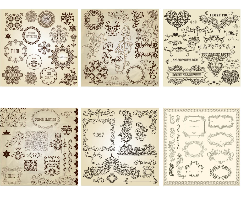 Vintage Floral Frame Vector Free