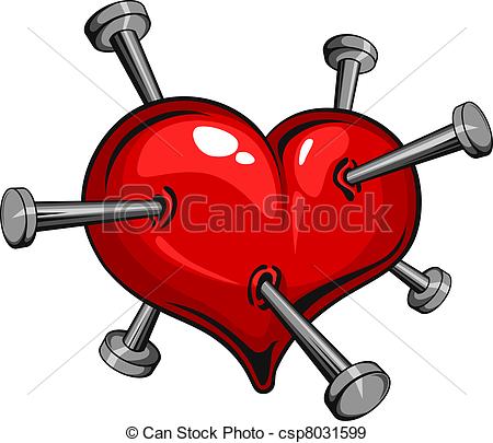 Vintage Heart Vector Clip Art