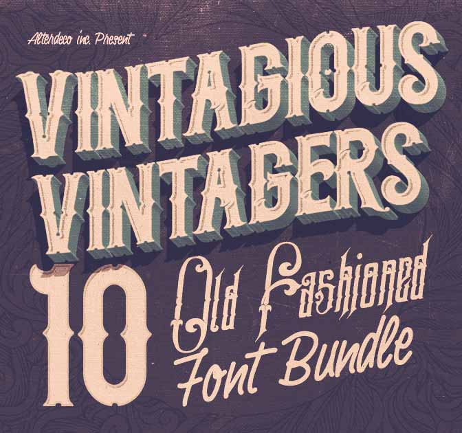 Vintage Old-Fashioned Fonts