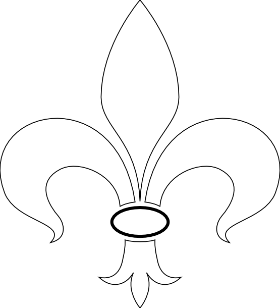 White Fleur De Lis Clip Art