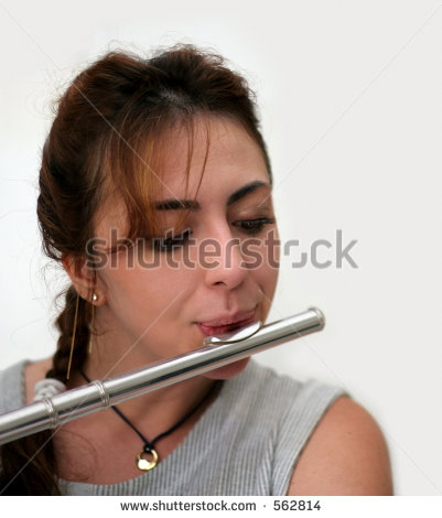 Woman Playing Flute