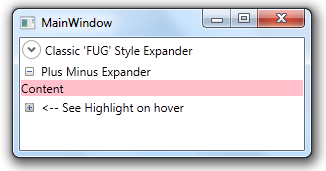 WPF Expander Icon WPF Expander Icon