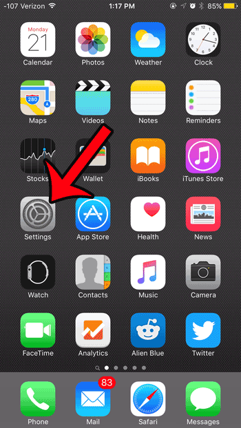 Yellow Battery Icon On iPhone 6