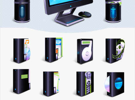 3D Computer Desktop Icons