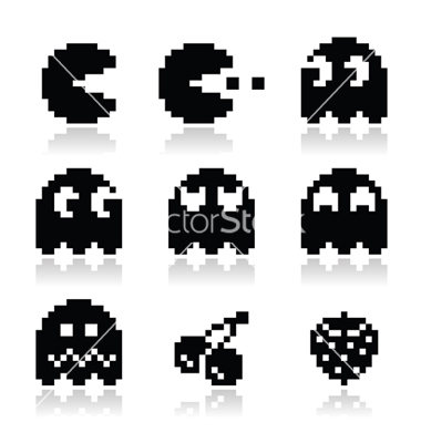 8-Bit Pacman Ghost 8-Bit Pacman Ghost
