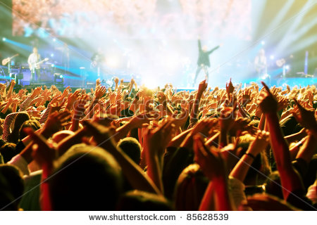 African American Concert Crowd