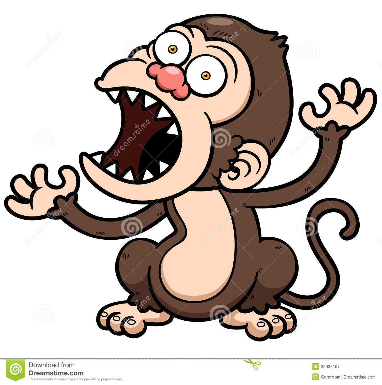 Angry Monkey Cartoon