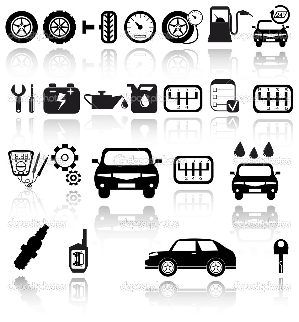 Automotive Vector Icon Sets