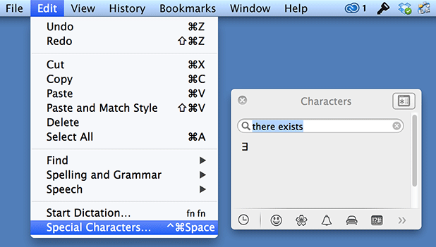 Backwards E Symbol Math