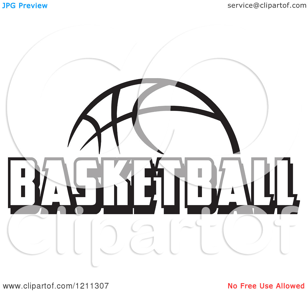 Basketball Clip Art Black and White