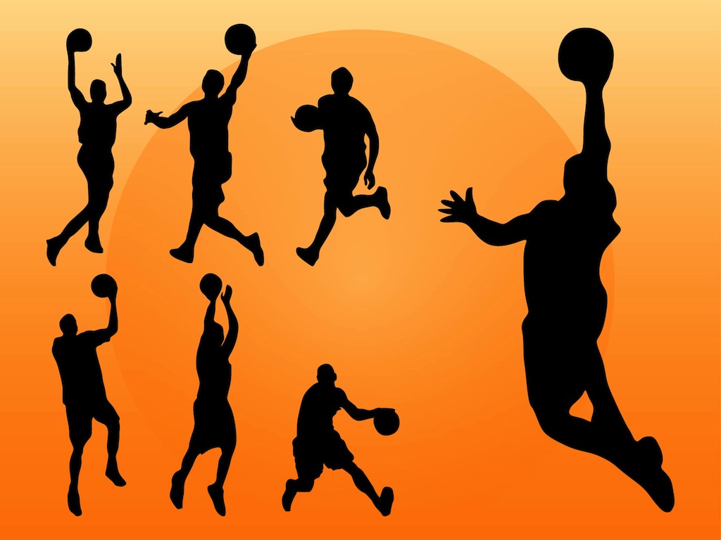 Basketball Player Silhouette Vector Free