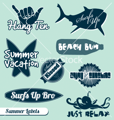 Beach Retro Surf Vector Art Beach Retro Surf Vector Art
