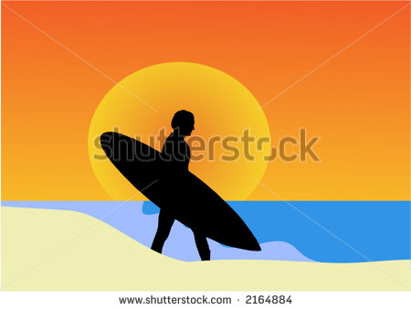 Beach Sunset Vector Beach Sunset Vector