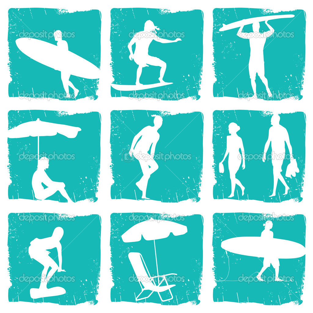 Beach Theme Illustrations Beach Theme Illustrations