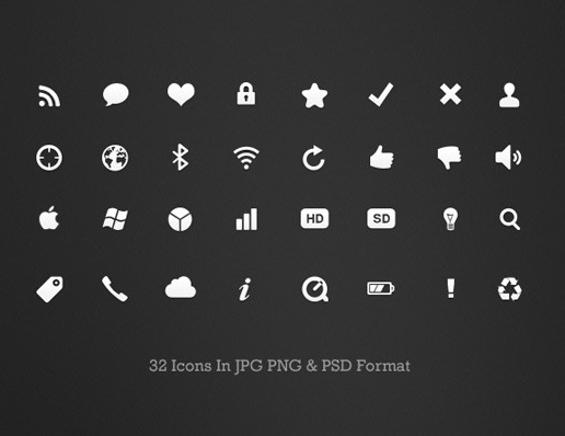 Black and White Icons