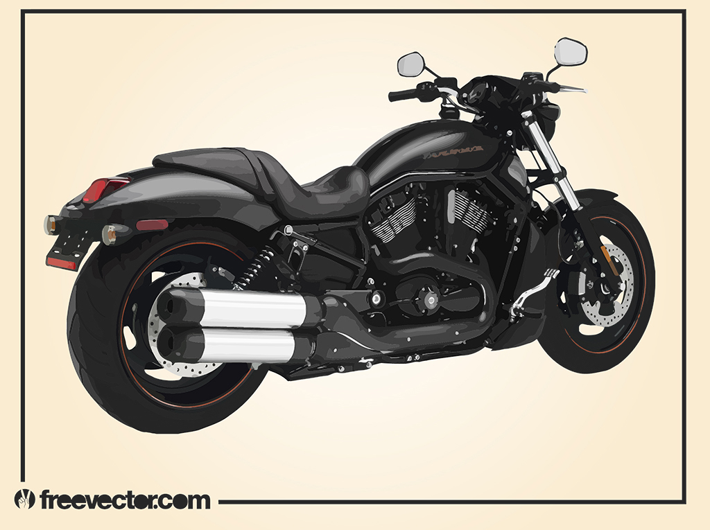 Black Harley-Davidson Motorcycle