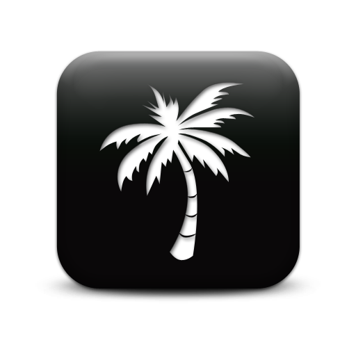 Black Palm Tree Icon