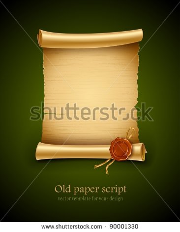 Blank Paper with Transparent Background