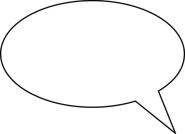 Blank Speech Bubble Clip Art