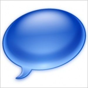 Blue Chat Bubble