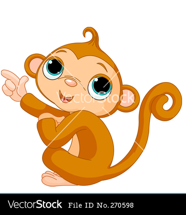 Cartoon Baby Monkey