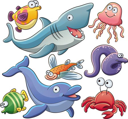 Cartoon Marine Life