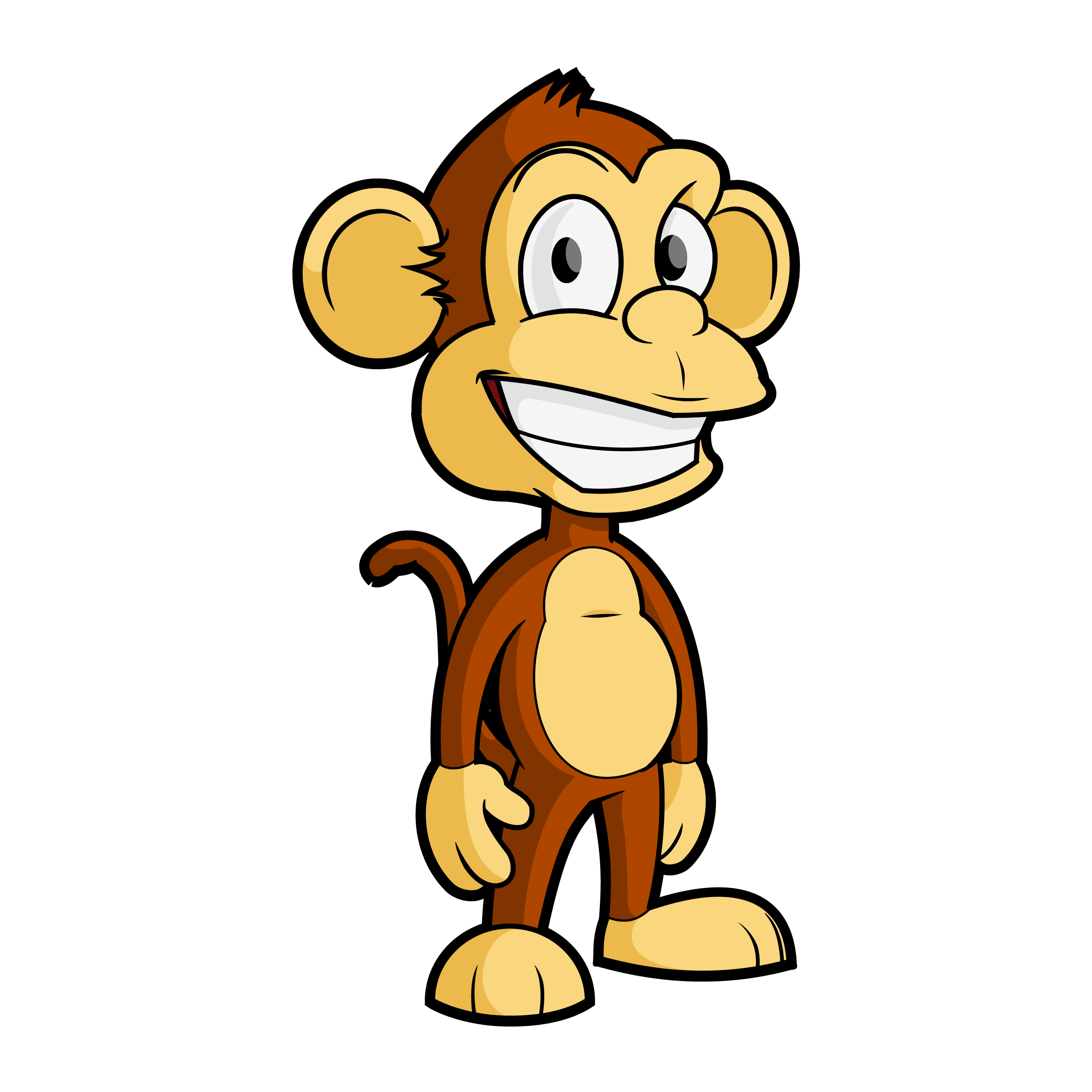 16 Cartoon Monkey Vector Images