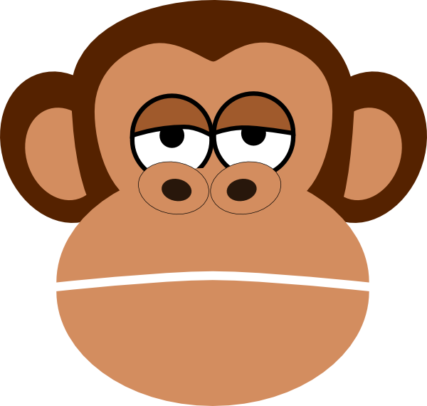 Cartoon Monkey Face