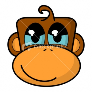 Cartoon Monkey Face