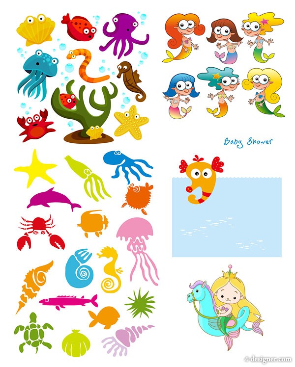 Cartoon Sea Life Clip Art Free