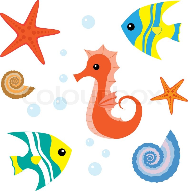 Cartoon Sea Life Clip Art